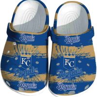 Kansas City Royals Paint Splatter Graphics Crocs