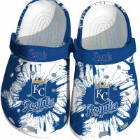 Kansas City Royals Splatter Graphics Crocs