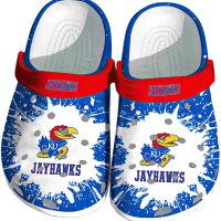 Kansas Jayhawks Splash Art Crocs