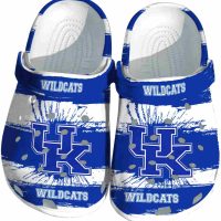 Kentucky Wildcats Paint Splatter Graphics Crocs