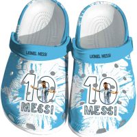 Lionel Messi Splatter Graphics Crocs