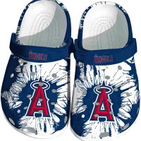 Los Angeles Angels Splatter Graphics Crocs