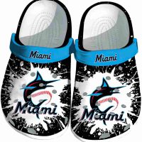 Miami Marlins Splash Art Crocs