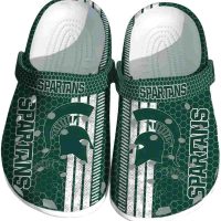 Michigan State Spartans Contrasting Stripes Crocs
