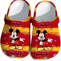 Mickey Mouse Paint Splatter Graphics Crocs