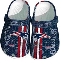 New England Patriots Contrasting Stripes Crocs