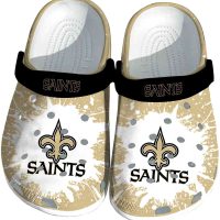 New Orleans Saints Splash Art Crocs