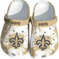 New Orleans Saints Splatter Graphics Crocs