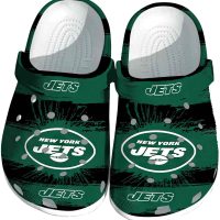 New York Jets Paint Splatter Graphics Crocs