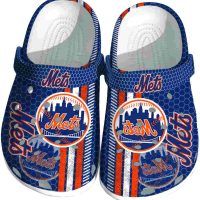 New York Mets Contrasting Stripes Crocs