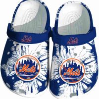 New York Mets Splatter Graphics Crocs