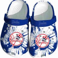 New York Yankees Splatter Graphics Crocs
