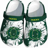 Oregon Ducks Splatter Graphics Crocs