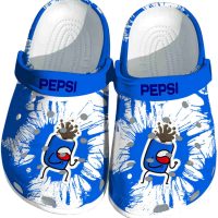 Pepsi Splatter Graphics Crocs
