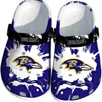 Custom Baltimore Ravens Star-Spangled Side Pattern Crocs