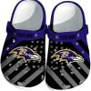 Personalized Baltimore Ravens Star-Spangled Graphic Crocs