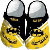 Personalized Batman Baseball Motif Crocs