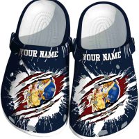 Personalized Beauty And The Beast Abstract Splash Pattern Crocs