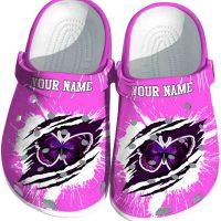 Personalized Butterfly Abstract Splash Pattern Crocs