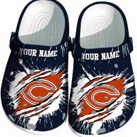 Personalized Chicago Bears Abstract Splash Pattern Crocs