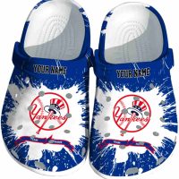 Personalized New York Yankees Splash Pattern Crocs