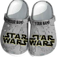Personalized Star Wars Cracked Texture Crocs
