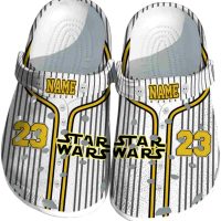 Personalized Star Wars Pinstripe Pattern Crocs