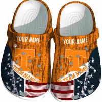Personalized Tennessee Volunteers Star-Spangled Side Pattern Crocs