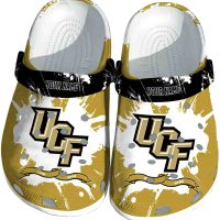 Personalized UCF Knights Splatter Pattern Crocs