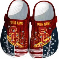 Personalized USC Trojans Star-Spangled Side Pattern Crocs