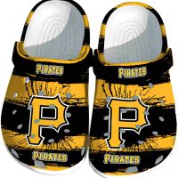 Pittsburgh Pirates Paint Splatter Graphics Crocs