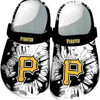 Pittsburgh Pirates Splatter Graphics Crocs