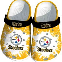 Pittsburgh Steelers Splash Art Crocs