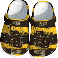 San Diego Padres Paint Splatter Graphics Crocs