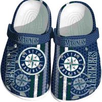 Seattle Mariners Contrasting Stripes Crocs