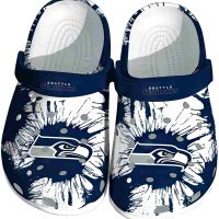 Seattle Seahawks Splatter Graphics Crocs