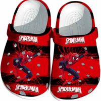 Spiderman Paint Splatter Graphics Crocs