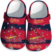 St. Louis Cardinals Paint Splatter Graphics Crocs