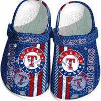 Texas Rangers Contrasting Stripes Crocs