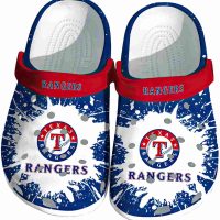 Texas Rangers Splash Art Crocs