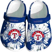Texas Rangers Splatter Graphics Crocs