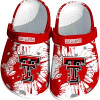 Texas Tech Red Raiders Splatter Graphics Crocs