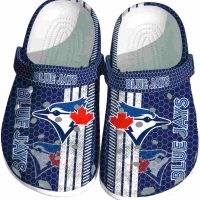 Toronto Blue Jays Contrasting Stripes Crocs