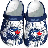 Toronto Blue Jays Splatter Graphics Crocs