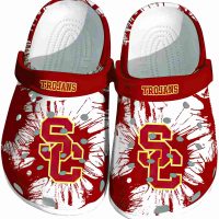 USC Trojans Splatter Graphics Crocs