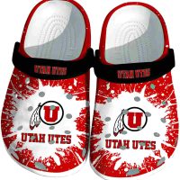 Utah Utes Splash Art Crocs