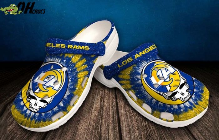 Comfortable NFL Rams Crocs sandals