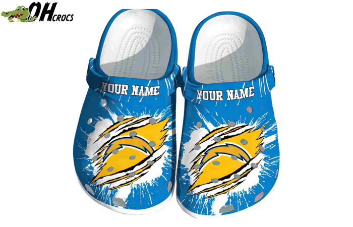 Personalized Los Angeles Chargers Team Crocs Shoes